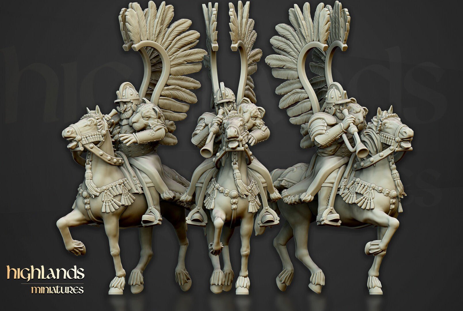 Winged Hussars of Volhynia Command - Highlands Miniatures - Sigmarite Boutique