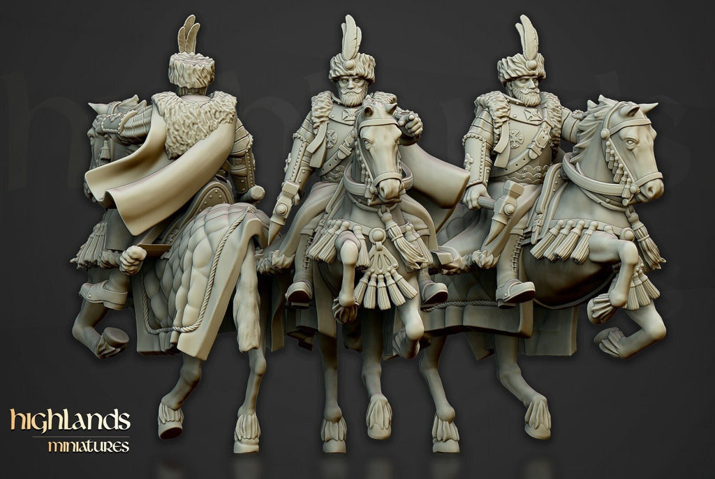 Winged Hussars of Volhynia Command - Highlands Miniatures - Sigmarite Boutique