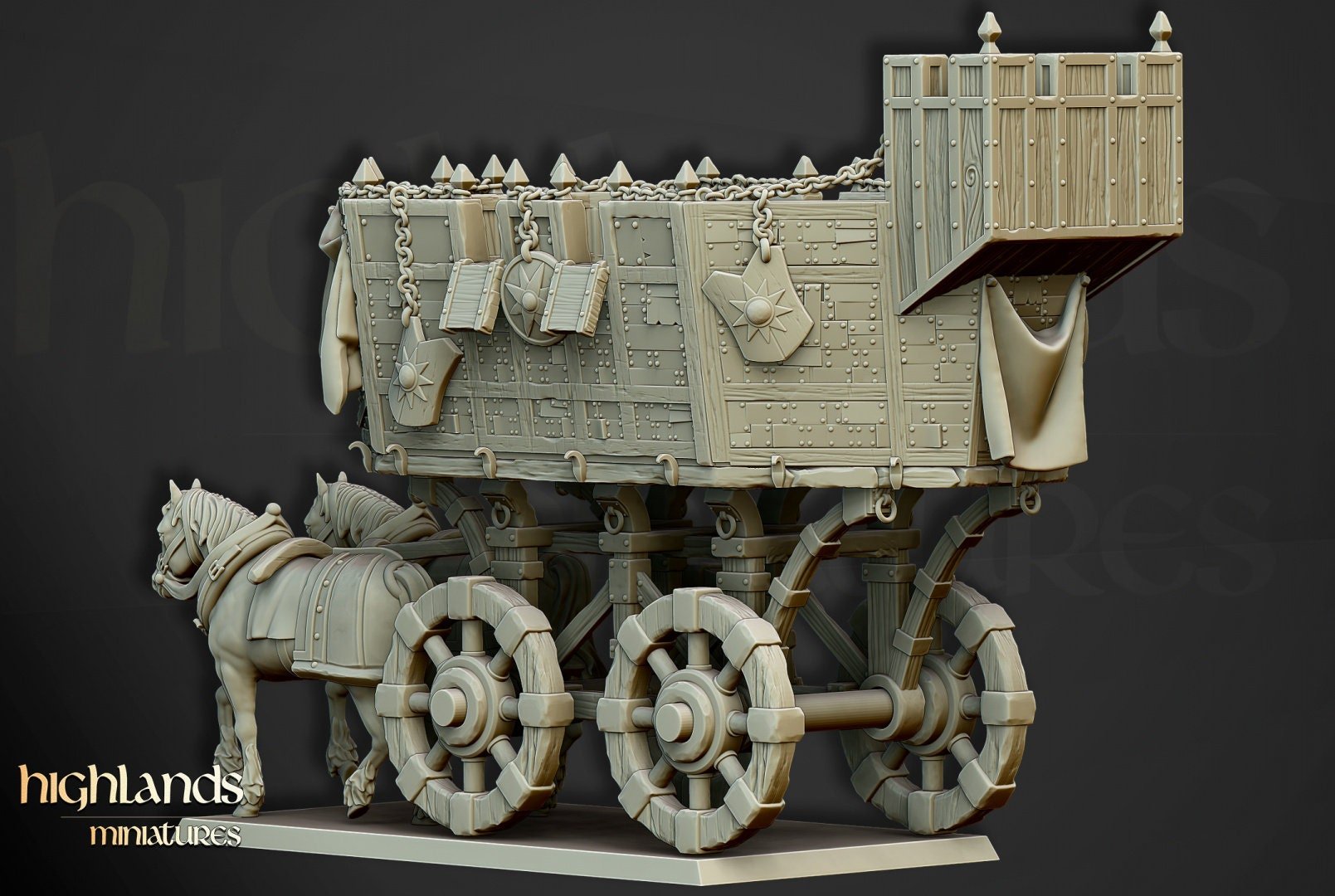 Wittemberg War Wagon - Highlands Miniatures - Sigmarite Boutique