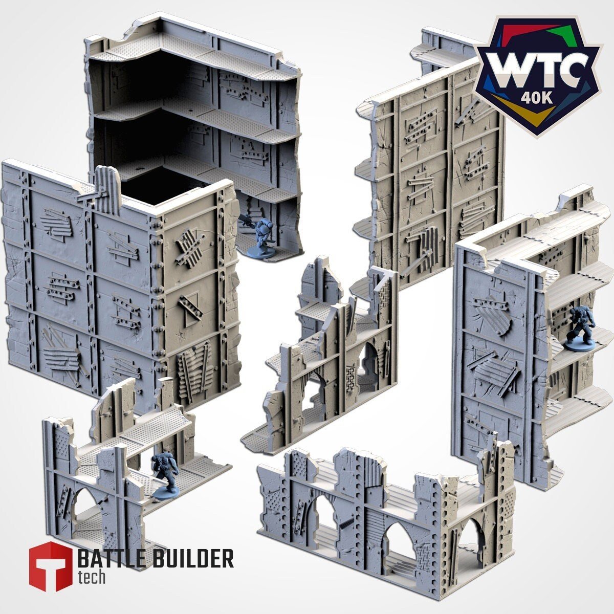 WTC Compliant Large Post-Apocalyptic Ruins - Txarli Factory - Sigmarite Boutique