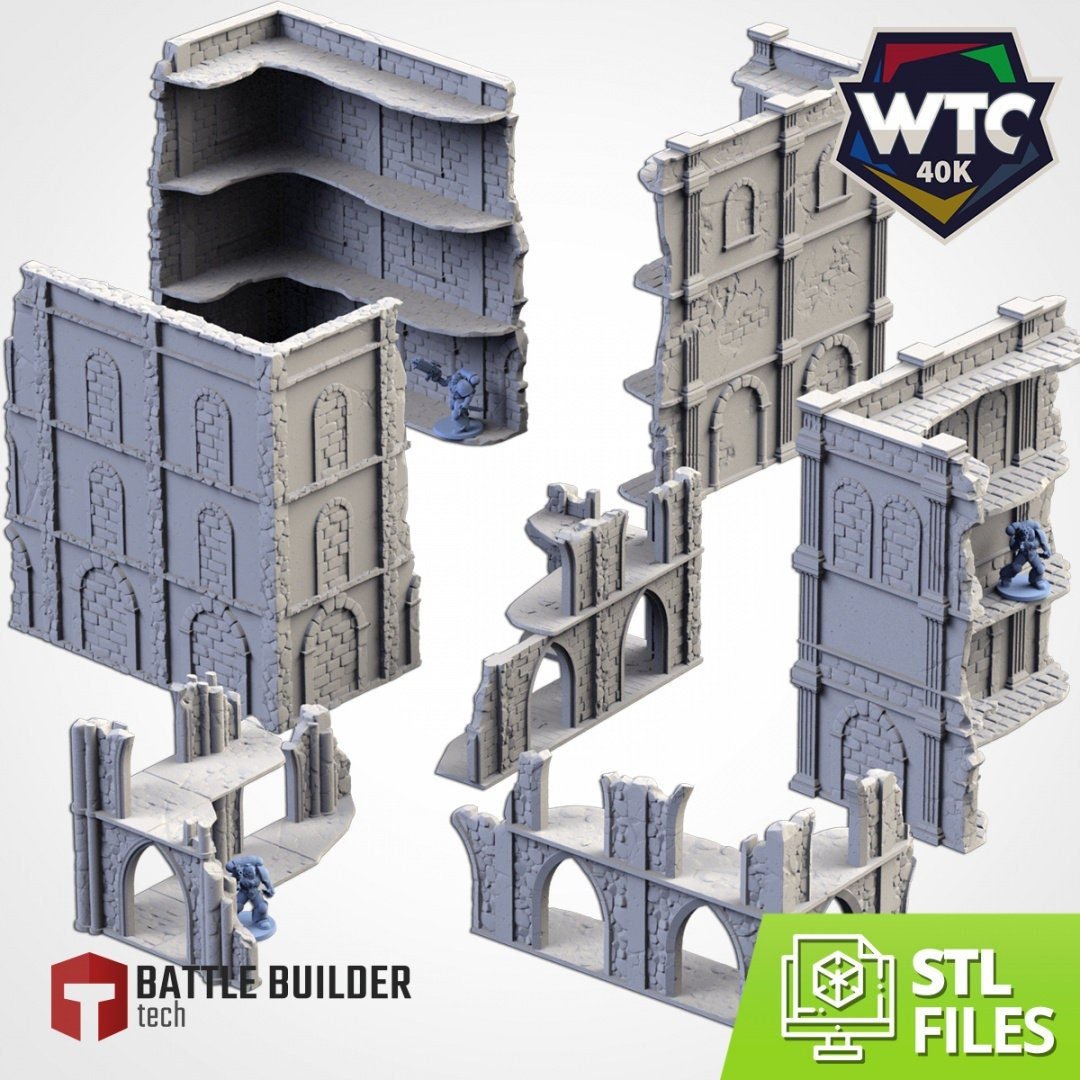 WTC Compliant Large Urban Ruins - Txarli Factory - Sigmarite Boutique