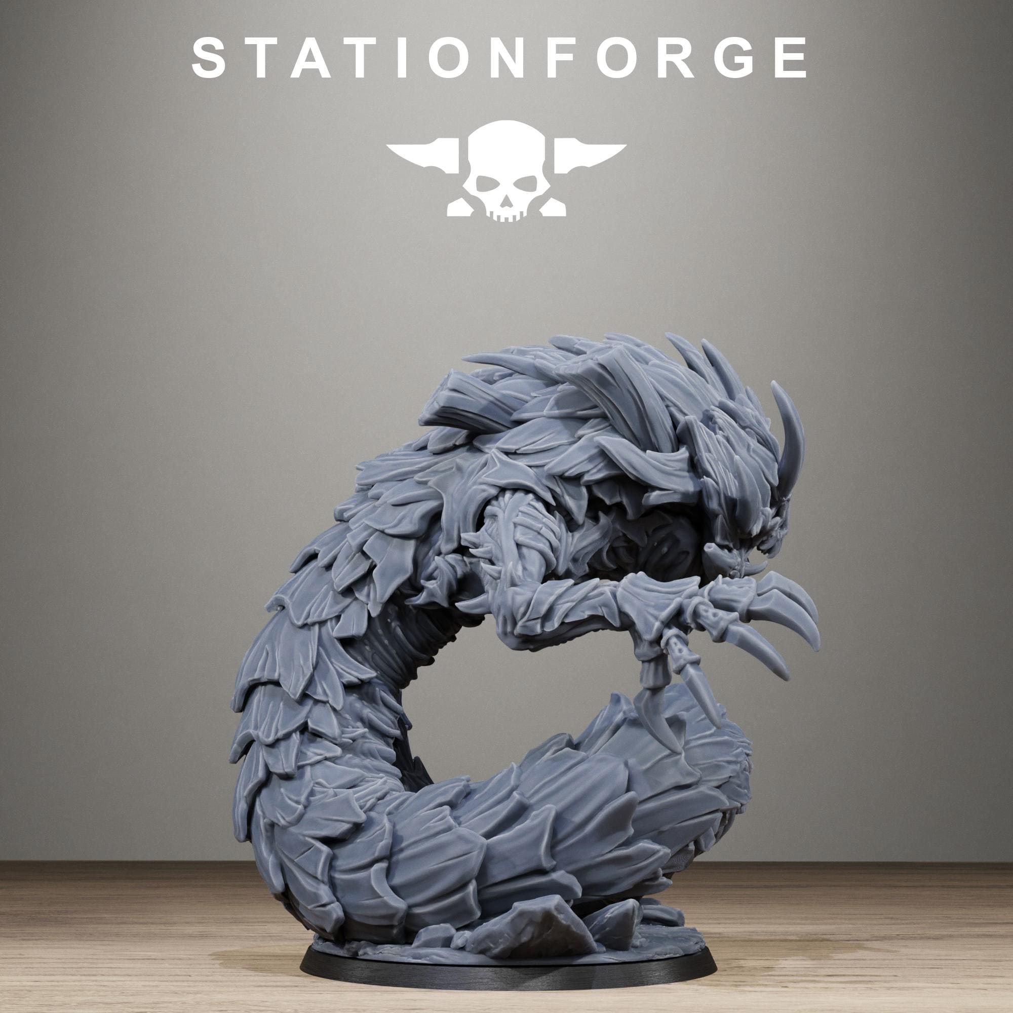 Xenarid Vermyx Alien Burrowing Monster Resin Miniature for Sci Fi Wargaming & RPGs - StationForge - Sigmarite Boutique