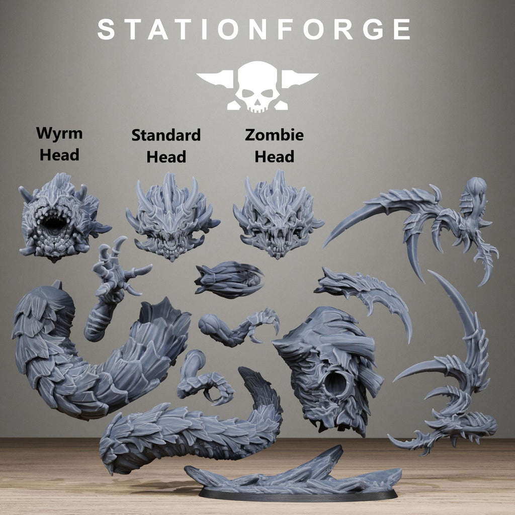 Xenarid Vermyx Alien Burrowing Monster Resin Miniature for Sci Fi Wargaming & RPGs - StationForge - Sigmarite Boutique