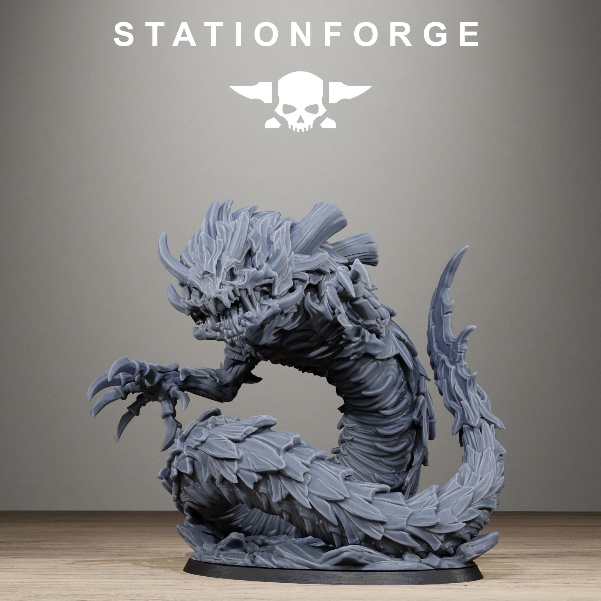 Xenarid Vermyx Alien Burrowing Monster Resin Miniature for Sci Fi Wargaming & RPGs - StationForge - Sigmarite Boutique