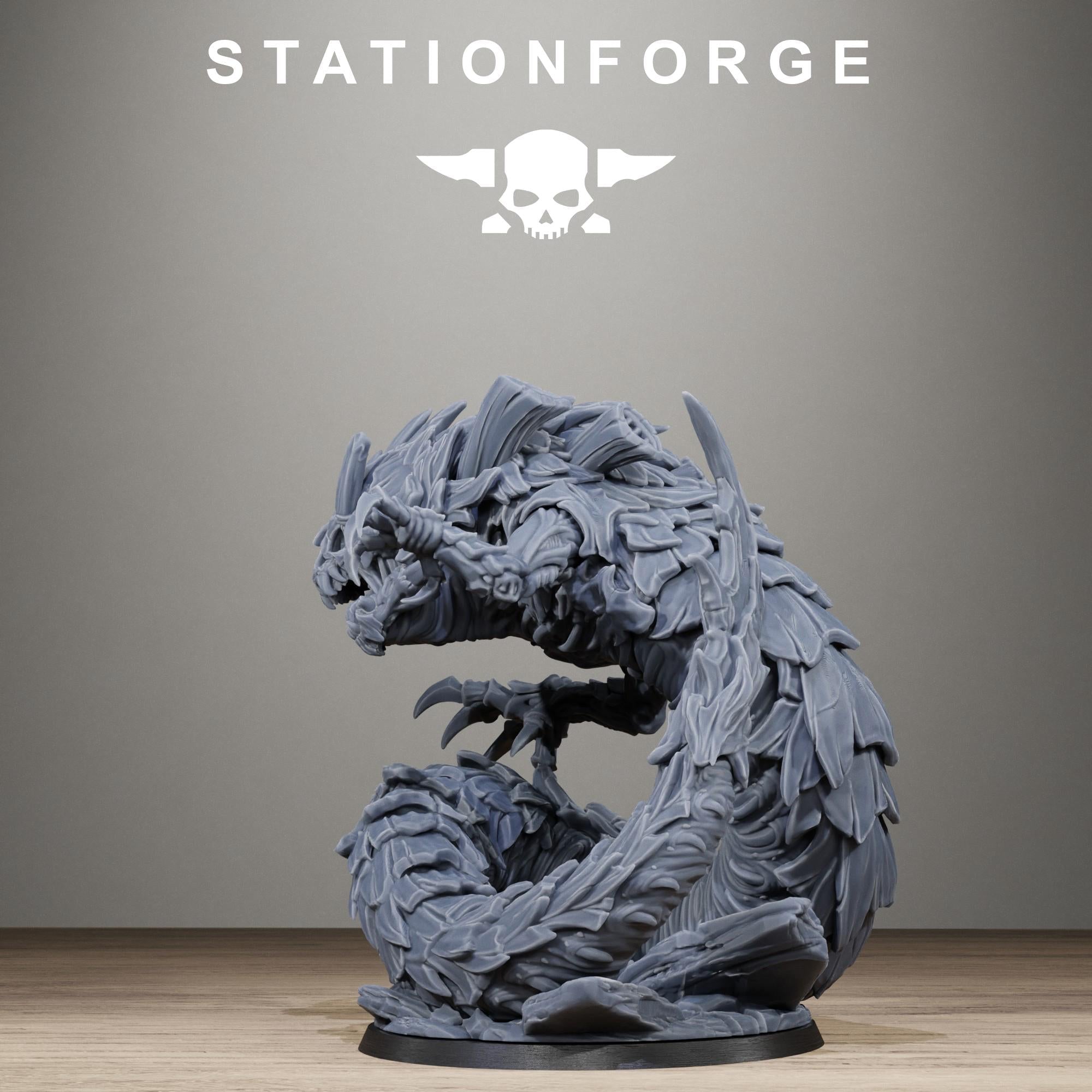 Xenarid Vermyx Alien Burrowing Monster Resin Miniature for Sci Fi Wargaming & RPGs - StationForge - Sigmarite Boutique