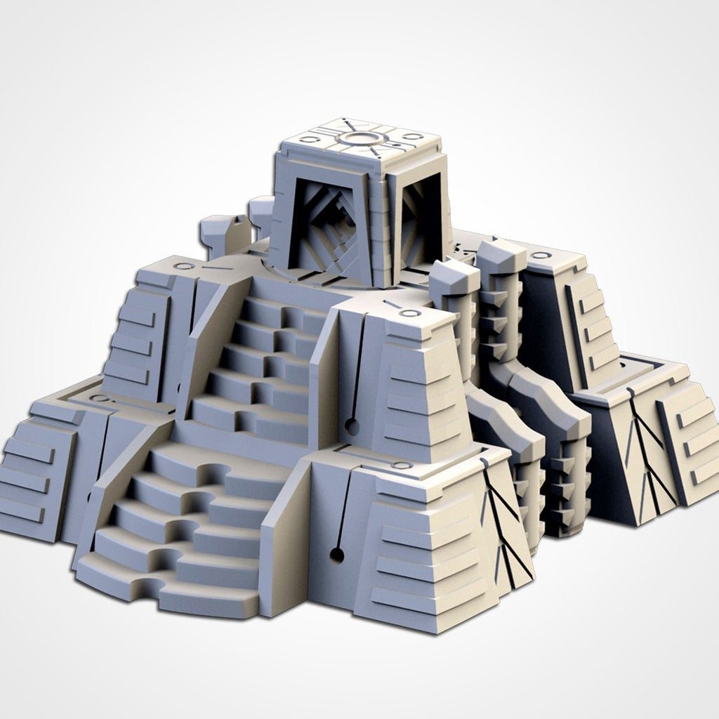 Xenos Pyramids 50% Scale - Scifi Terrain - 3D Printed PLA Plastic - Sigmarite Boutique