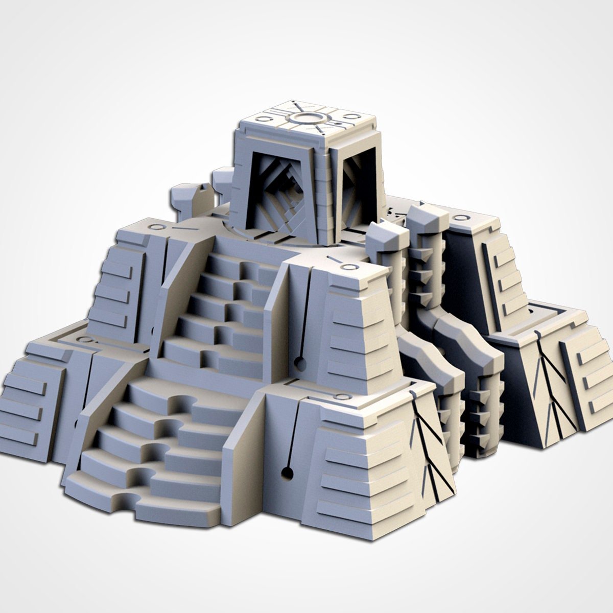 Xenos Pyramids 50% Scale - Scifi Terrain - 3D Printed PLA Plastic - Sigmarite Boutique