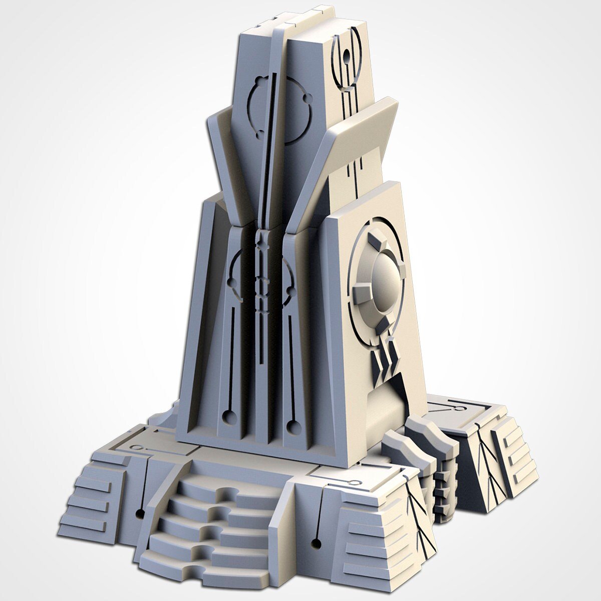 Xenos Pyramids 50% Scale - Scifi Terrain - 3D Printed PLA Plastic - Sigmarite Boutique