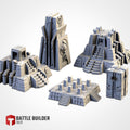 Xenos Pyramids 50% Scale - Scifi Terrain - 3D Printed PLA Plastic - Sigmarite Boutique