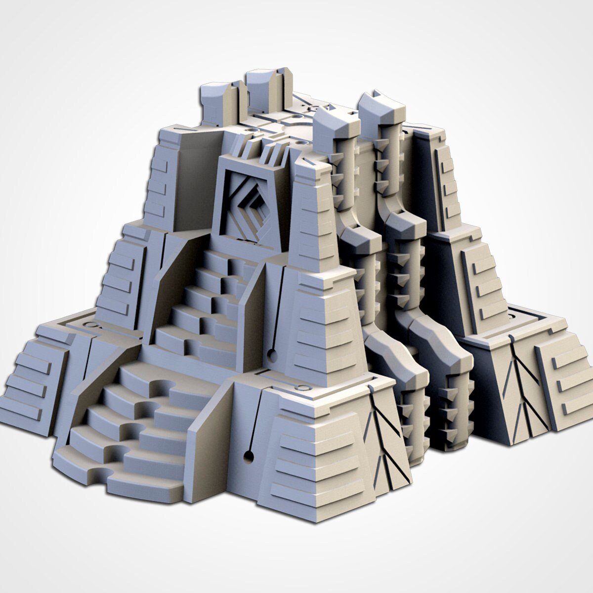 Xenos Pyramids 50% Scale - Scifi Terrain - 3D Printed PLA Plastic - Sigmarite Boutique