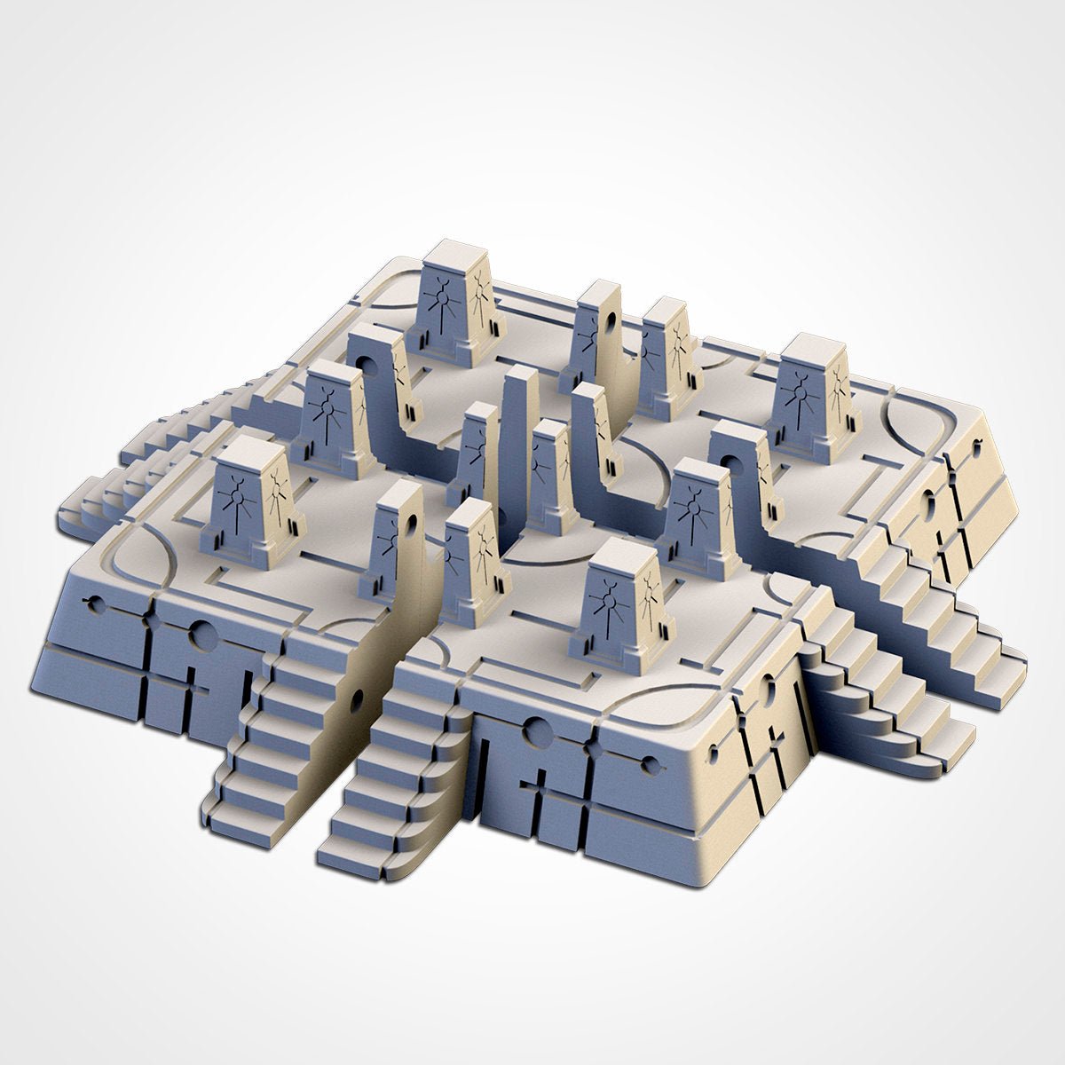 Xenos Pyramids 50% Scale - Scifi Terrain - 3D Printed PLA Plastic - Sigmarite Boutique