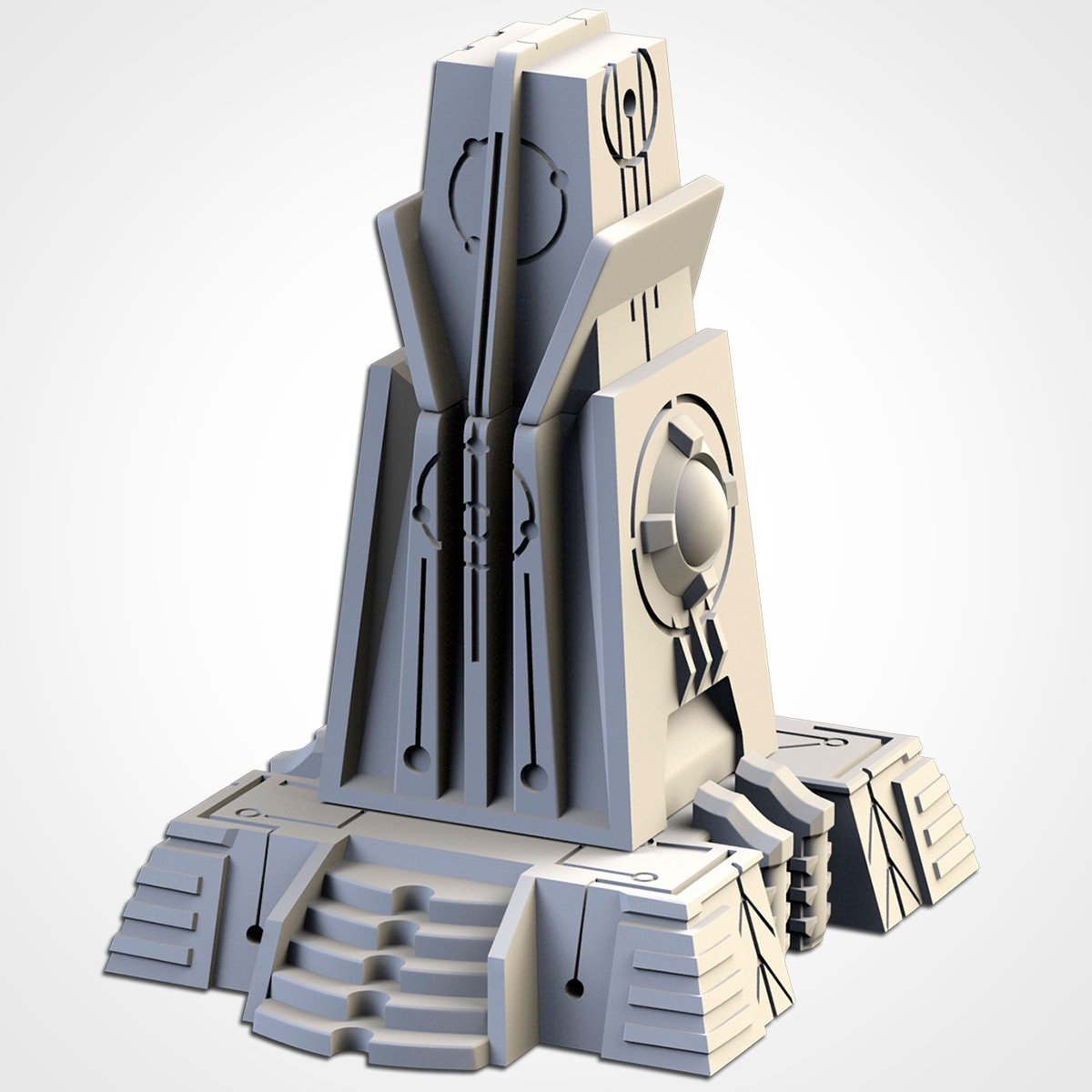 Xenos Pyramids - Scifi Terrain - 3D Printed PLA Plastic - Sigmarite Boutique