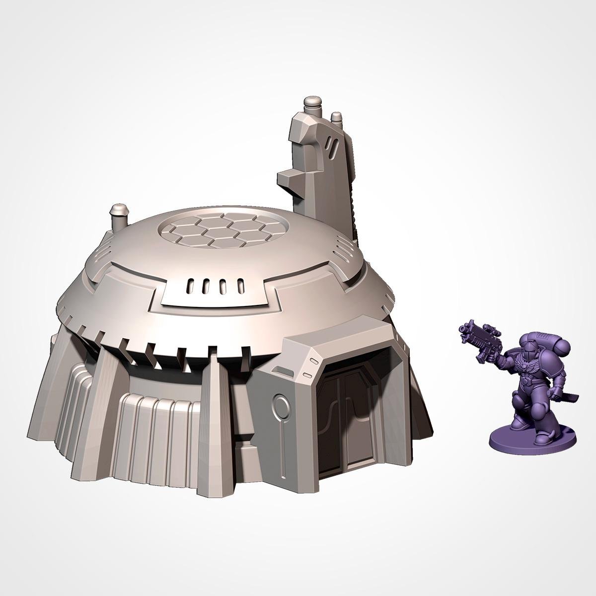 Xenos Terrain Set Modular Sci Fi Tabletop Terrain for 28mm Wargaming & Kill Team Alien Scatter Terrain - Sigmarite Boutique