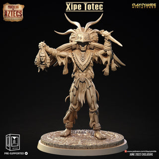 Xipe Totec - Pantheon of the Aztecs - Clay Cyanide - Sigmarite Boutique