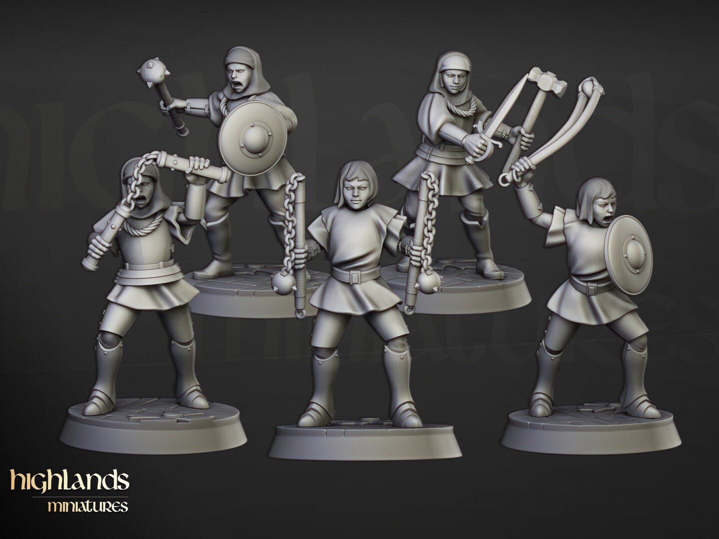 Young Sisters of St Helena - Highlands Miniatures - Sigmarite Boutique
