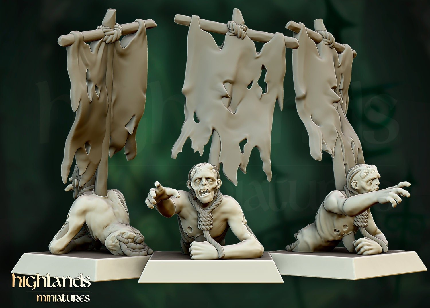 Zombie Command - Highlands Miniatures - Sigmarite Boutique