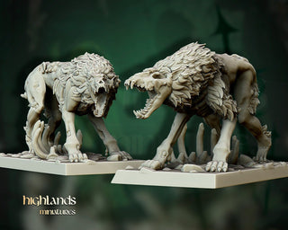 Zombie Dire Wolves - Highlands Miniatures - Sigmarite Boutique