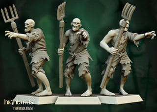 Zombie Villagers - Highlands Miniatures - Sigmarite Boutique