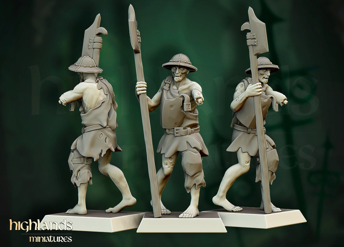 Zombie Warriors - Highlands Miniatures - Sigmarite Boutique