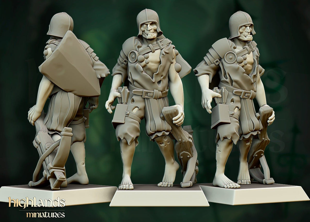 Zombie Warriors - Highlands Miniatures - Sigmarite Boutique