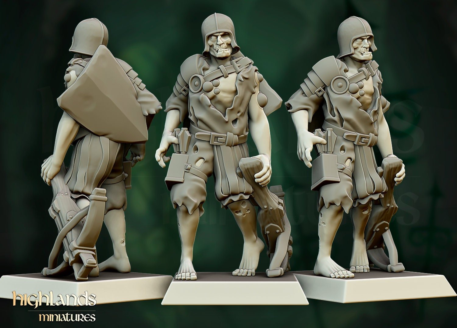 Zombie Warriors - Highlands Miniatures - Sigmarite Boutique