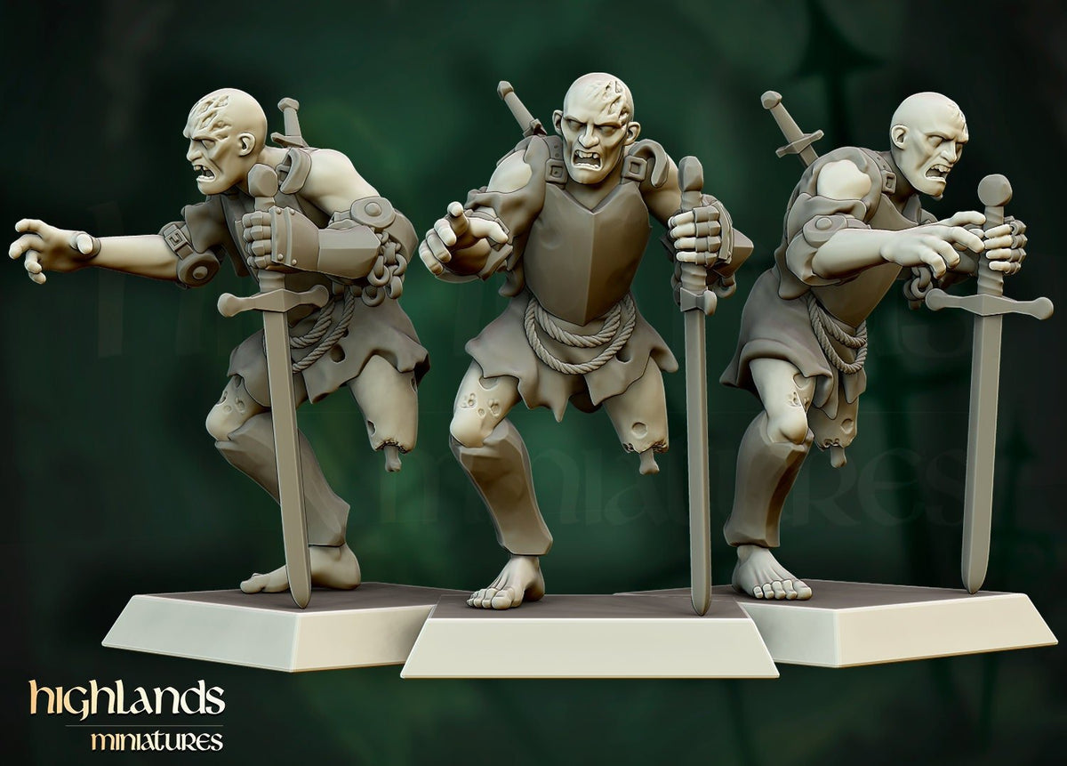Zombie Warriors - Highlands Miniatures - Sigmarite Boutique