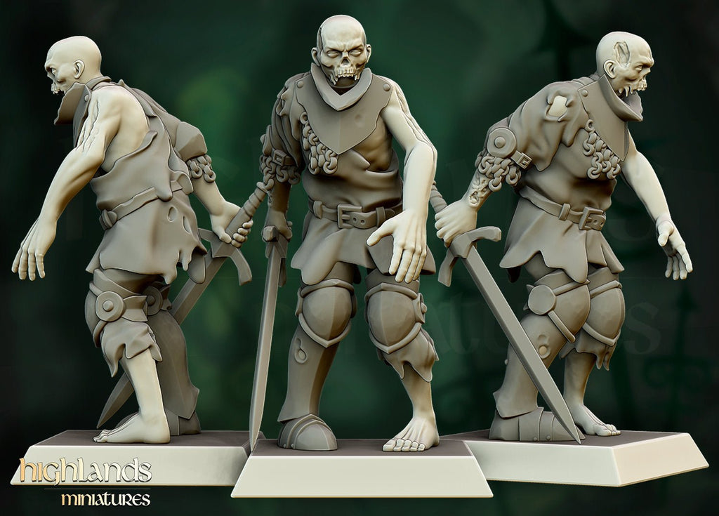 Zombie Warriors - Highlands Miniatures - Sigmarite Boutique